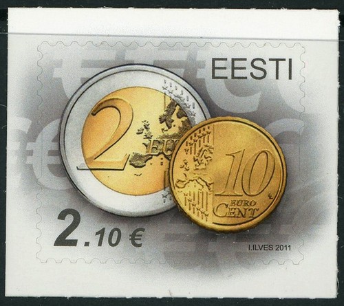 Estonia 687 monete euro - monete, 2€