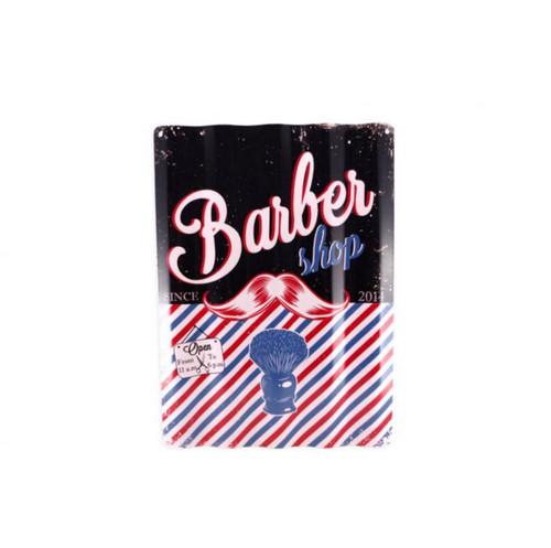 Plaque métal vintage barber