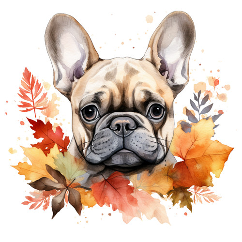 Bulldog francese cane auto