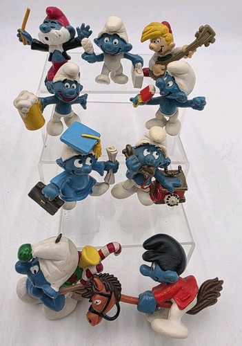 Lotto figurine puffo vintage - lotto, 9