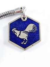 Portachiavi - Gallo - Metallo Smaltato, Fine Fabbricazione Anni '60 - Vintage -