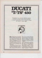advertising test MOTO DUCATI "T/TS" 450 1971 MOTOITALIANE MAXIMOTO MOTOSPORT
