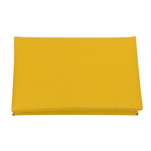 Porta carte hermes calvi jaune - carte,