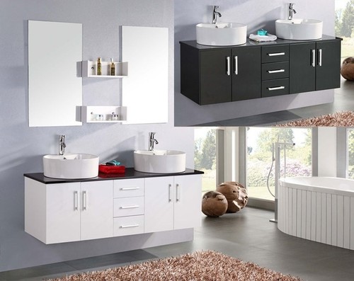 Mobile bagno doppio lavabo - mobile,
