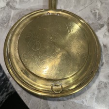 Bed warming pan brass and