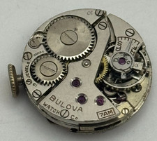 17.3mm Donna Bulova 7AM Manuale Vento Movimento Orologio Swiss Vintage Ricambi