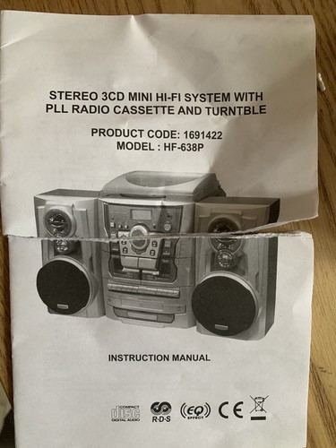 Mini impianto stereo 3cd - impianto,