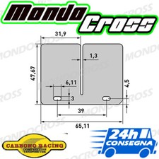 Ricambio di serie lamelle carbonio CARBONO YAMAHA YZ 250 2003 (03)!
