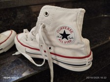 Scarpe Converse Bianco  Bambino Ragazzo Numero 33 In Ottime Condizioni 
