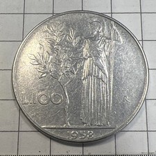 1958    Italy L100 Coin