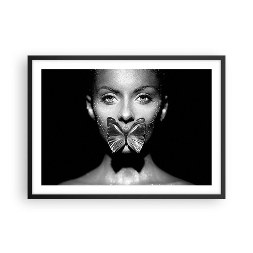 Poster 70x50cm donna - donna, farfalla