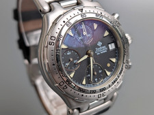 Orologio Uomo Cronografo Automatico Zodiac Gold Point Ref 406.40.14 Valjoux 7750