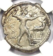 Bruttium Caulonia AR Apollo