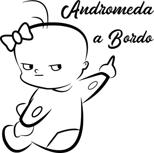 Adesivo personalizzabile bimbo - adesivo,