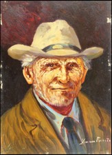 Oil painting portrait Franco