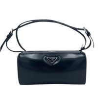 Borsa a spalla Prada Bauletto in pelle liscia lucida