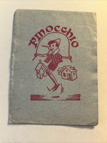 Pinocchio vecchia bustina di - pinocchio,