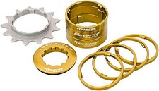 Reverse Bici MTB Dirtbike Fixie Kit Trasformazione Adattatore Single Speed Kit 13Z Oro