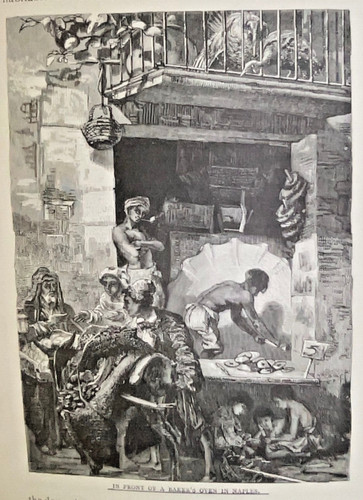 Stampa del 1883 napoli - del,