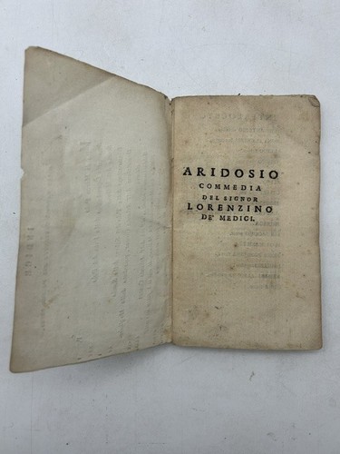 Aridosio commedia del - aridosio.,