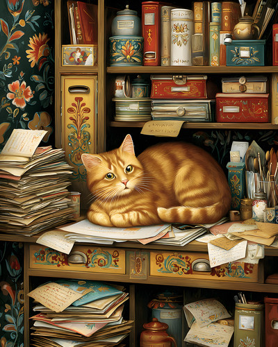 Dormire gatto zenzero - , su