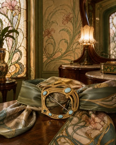 Fibbia gioiello art nouveau - art,