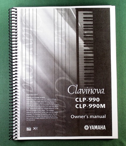 Yamaha clp 990 - yamaha, instruction
