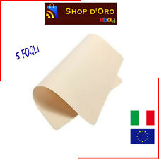 LOTTO 5 FOGLI PELLE FINTA