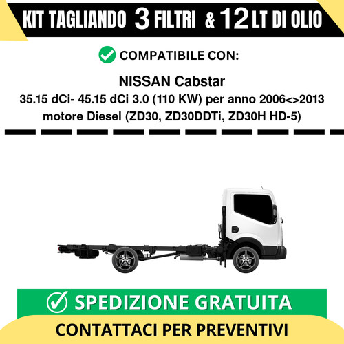 Tagliando per nissan cabstar - per,