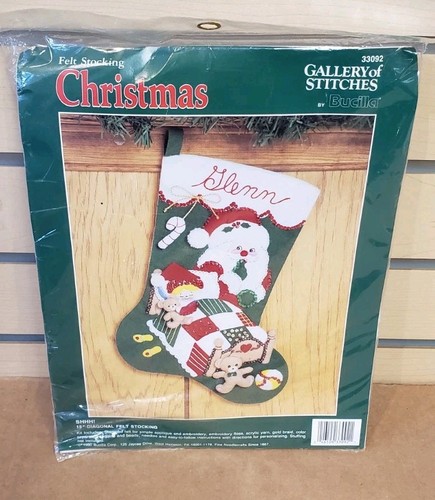Vintage bucilla stocking kit - bucilla,