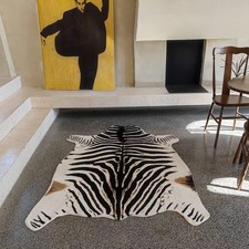 Zebra Print Rug - 4.6 ft x 6.6