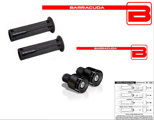 Barracuda manopole nere - manopole,
