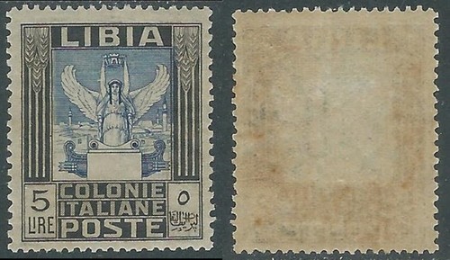 1921 libia pittorica lire - libia,