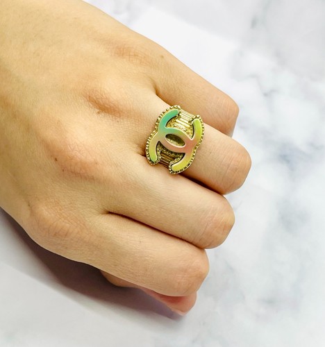 Raro anello colorato chanel - raro, cc