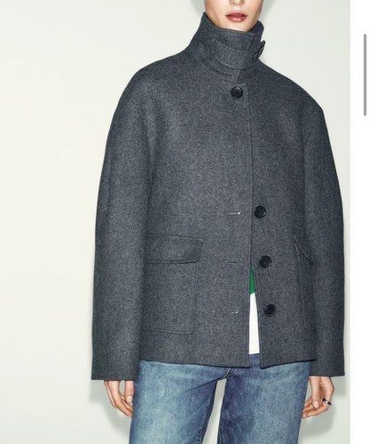 Cappotto zara grigio scuro - cappotto,