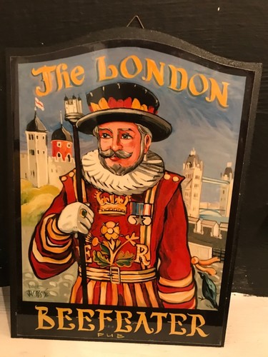 Mini pub sign beefeater 10 - sign,