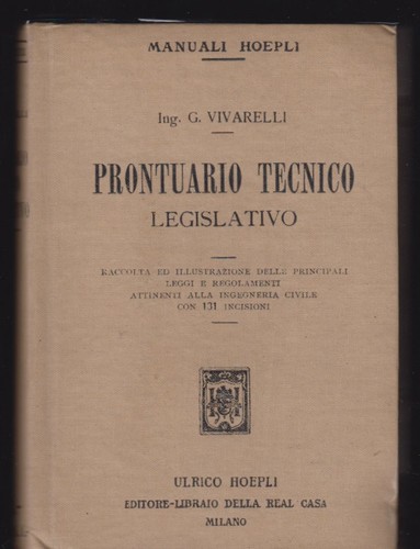Manuale hoepli prontuario - manuale,