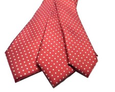 CRAVATTA uomo bordeaux A POIS