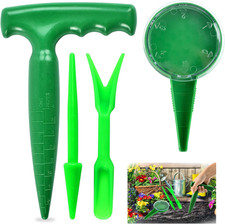 Seminatrice Da Giardino, 4Pcs Strumenti per Semina, Seminatrice Manuale per Semi