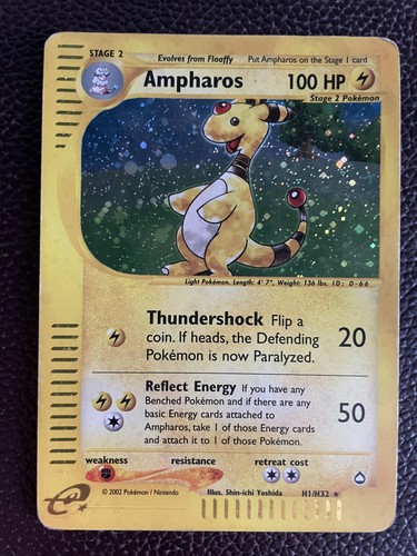 Pokémon ampharos h32 holo - pokémon, h1/h32