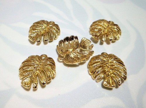 4pz ciondoli charms foglia - , in