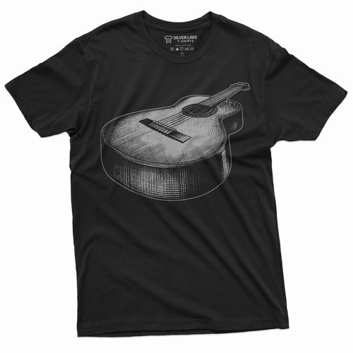 Shirt uomo chitarra - t-shirt, 3d