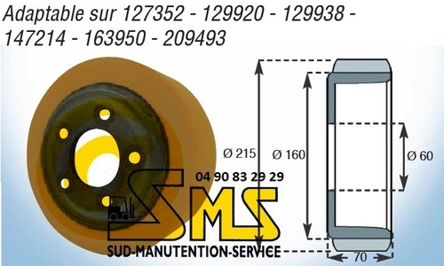 Ruota motrice 215 70 - 215, 75