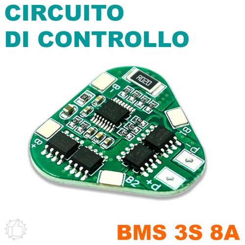 Bms circuito di - 3s, 8a