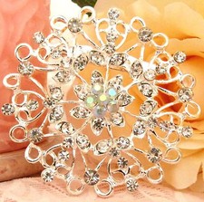 Grande spilla cristalli strass