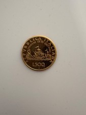 moneta 500 lire oro caravelle 