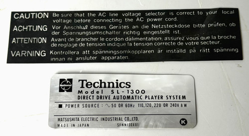 Technics 1300 original - technics,