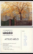 Invito mostra ATTILIO MELO. Galleria d'Arte Internazionale OTTO SANTANDREA. 