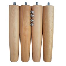 Set 4 pz Piedi Gambe legno Faggio per rete a doghe cm 24-29-34-39-44