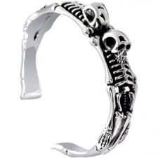 Bracciale biker teschio